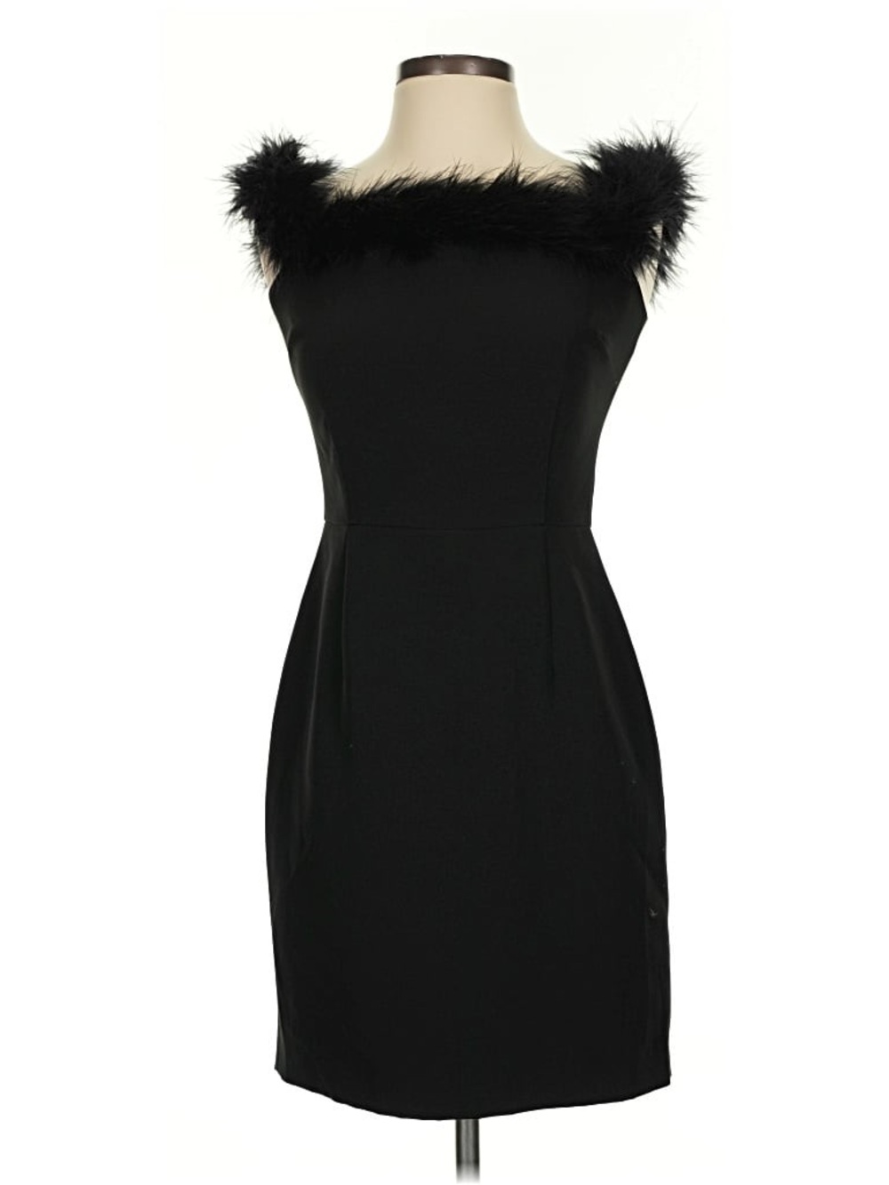 Gianni Bini Feather Off-The-Shoulder Cocktail Dress